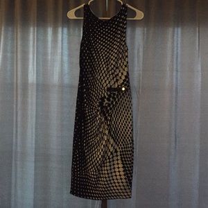 Black and white polka dot dress
